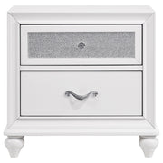 Barzini 2-drawer Nightstand White - 205892