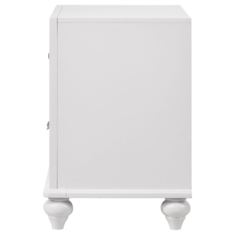 Barzini 2-drawer Nightstand White - 205892