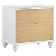 Barzini 2-drawer Nightstand White - 205892