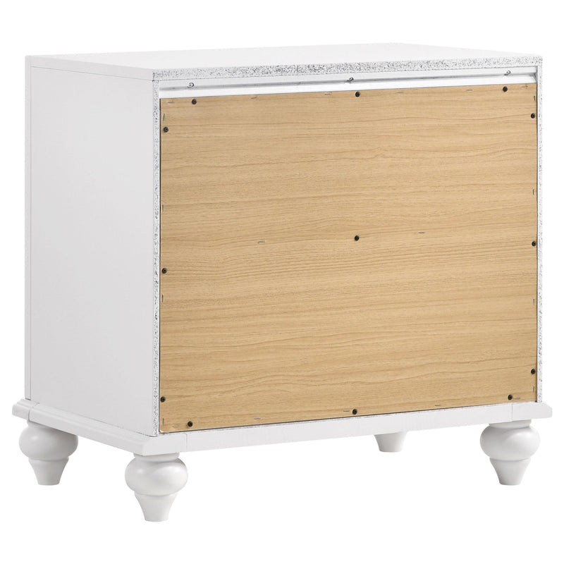 Barzini 2-drawer Nightstand White - 205892