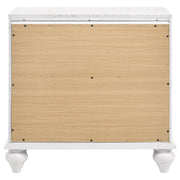 Barzini 2-drawer Nightstand White - 205892