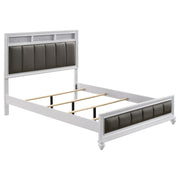 Barzini 4-piece Eastern King Bedroom Set White - 205891KE-S4