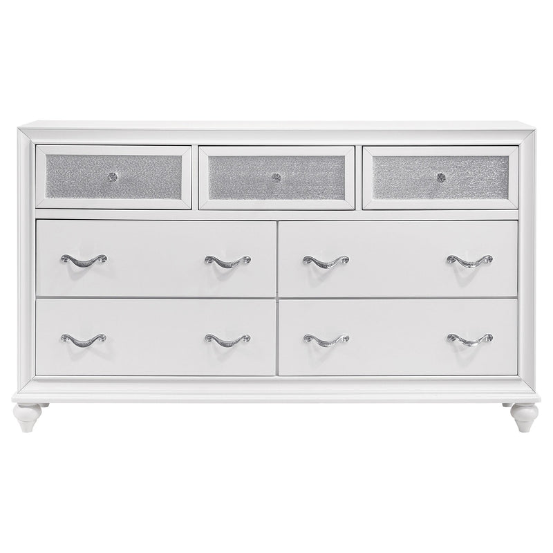Barzini 4-piece Queen Bedroom Set White - 205891Q-S4