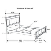 Barzini 4-piece Queen Bedroom Set White - 205891Q-S4