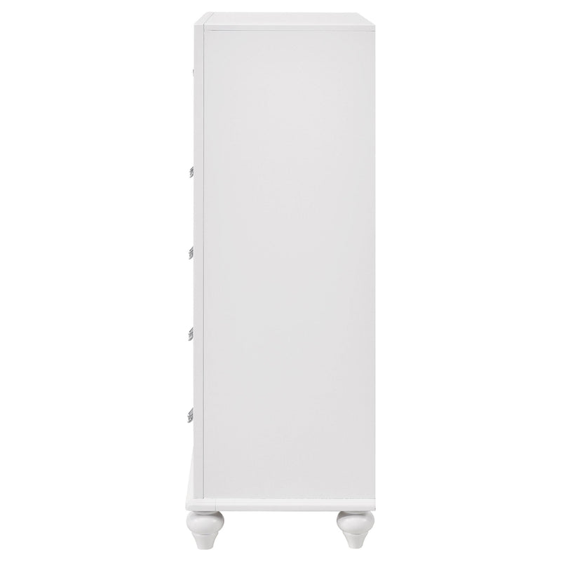 Barzini 5-drawer Bedroom Chest White - 205895