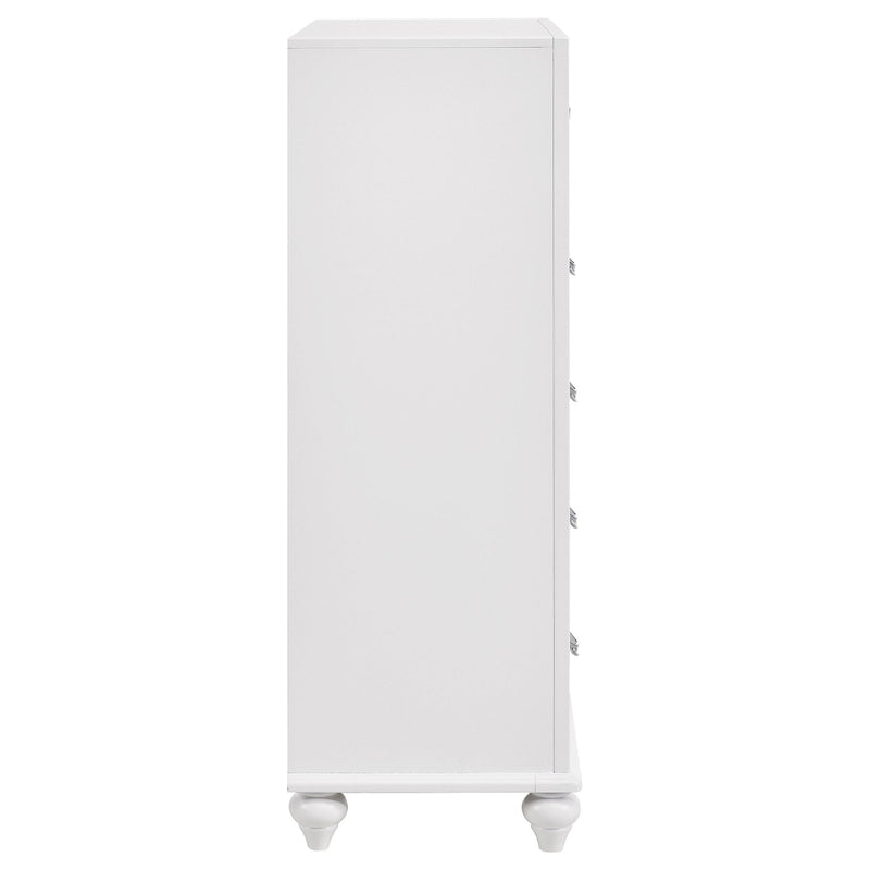 Barzini 5-drawer Bedroom Chest White - 205895