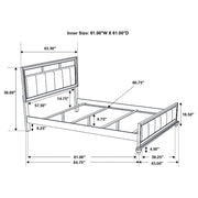 Barzini 5-piece Queen Bedroom Set White - 205891Q-S5