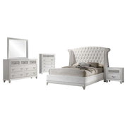Barzini 5-piece Queen Bedroom Set White - 300843Q-S5