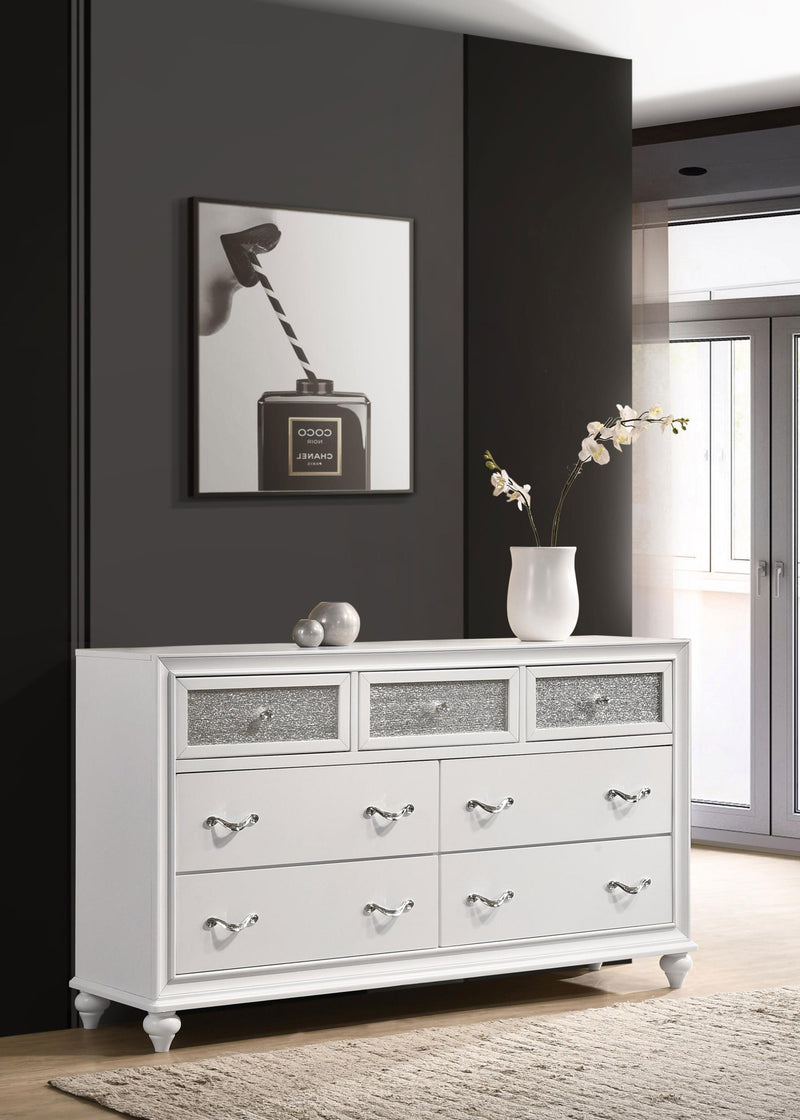 Barzini 7-drawer Dresser White - 205893