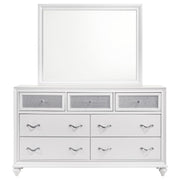 Barzini 7-drawer Dresser with Mirror White - 205893M