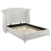 Barzini Upholstered Queen Wingback Bed White - 300843Q