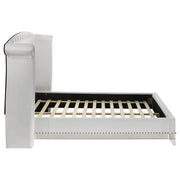 Barzini Upholstered Queen Wingback Bed White - 300843Q
