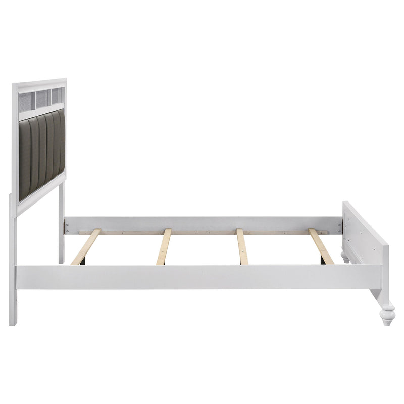 Barzini Wood Queen Panel Bed White - 205891Q