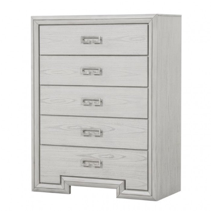 Basilone Rustic White Chest - FM7440WH-C