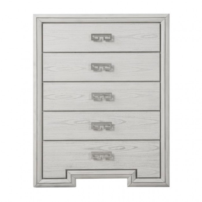 Basilone Rustic White Chest - FM7440WH-C