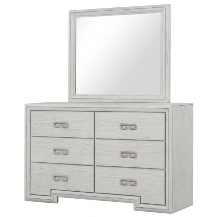 Basilone Rustic White Dresser - FM7440WH-D