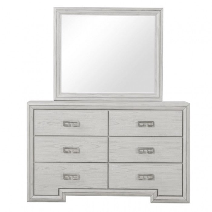 Basilone Rustic White Dresser - FM7440WH-D