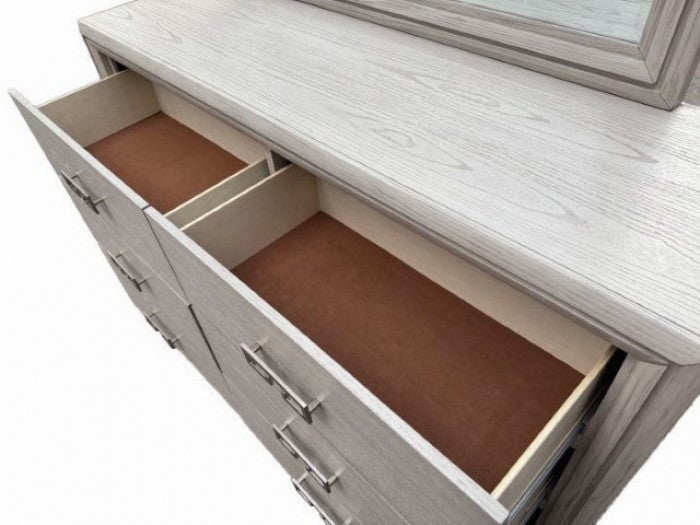 Basilone Rustic White Dresser - FM7440WH-D