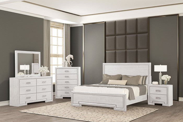 Basilone Rustic White Mirror - FM7440WH-M
