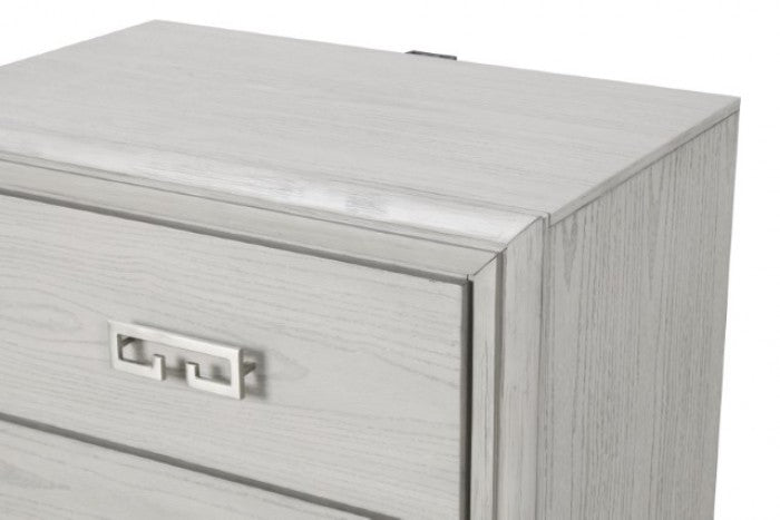 Basilone Rustic White Nightstand - FM7440WH-N