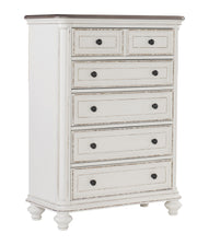Baylesford Antique White Upholstered Panel Bedroom Set - Gate FurnitureBedroom Set