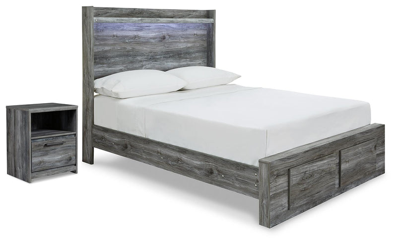 Baystorm Full Panel Storage Bed and Nightstand - B221B96