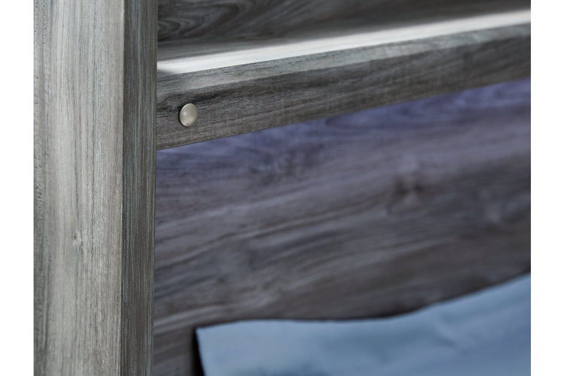 Baystorm Gray Full Panel Bed with 6 Storage Drawers - Gate FurnitureFull Bed