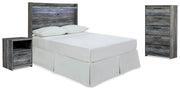 Baystorm Gray Full Panel Headboard, Chest and Nightstand - B221B60