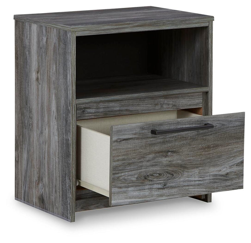 Baystorm Gray Full Panel Headboard, Chest and Nightstand - B221B60