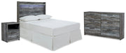 Baystorm Gray Full Panel Headboard, Dresser and Nightstand - B221B59