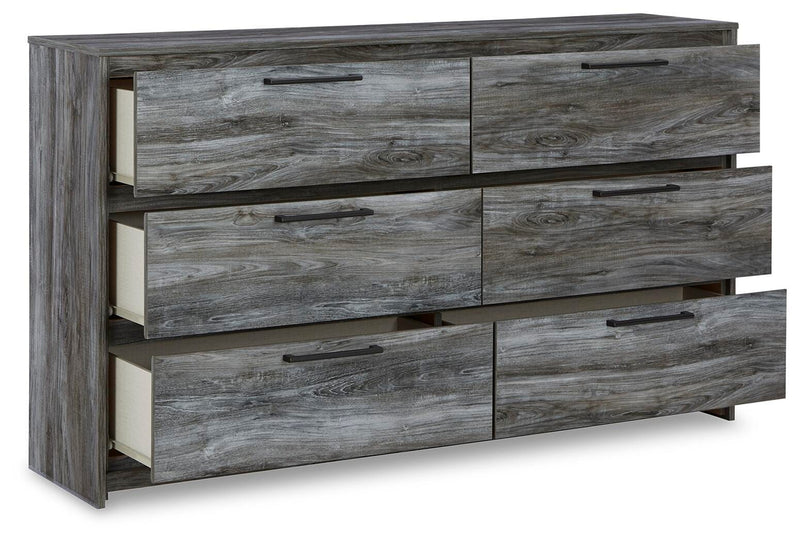 Baystorm Gray Full Panel Headboard, Dresser and Nightstand - B221B59