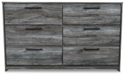Baystorm Gray Full Panel Headboard, Dresser and Nightstand - B221B59