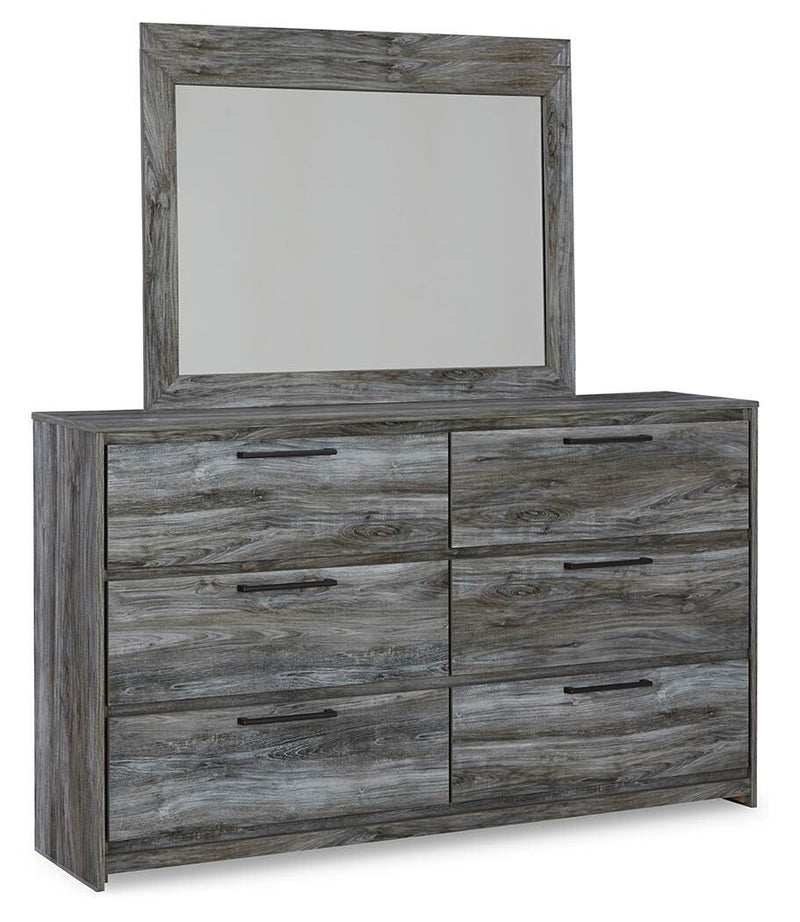 Baystorm Gray King Storage Bed, Dresser, Mirror, Chest and 2 Nightstands - B221B86