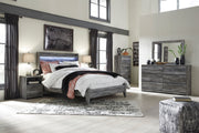 Baystorm Gray LED Panel Bedroom Set - Gate FurnitureBedroom Set