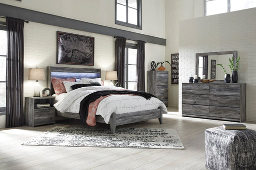 Baystorm Gray LED Panel Bedroom Set - Gate FurnitureBedroom Set