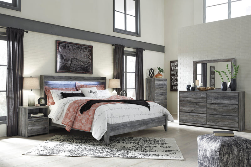 Baystorm Gray LED Panel Bedroom Set - Gate FurnitureBedroom Set
