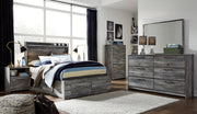 Baystorm Gray LED Side/Footboard Storage Platform Youth Bedroom Set - Gate FurnitureYouth Bedroom Set