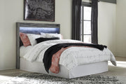 Baystorm Gray Queen Panel Headboard, Dresser, Mirror, Chest and Nightstand - B221B78
