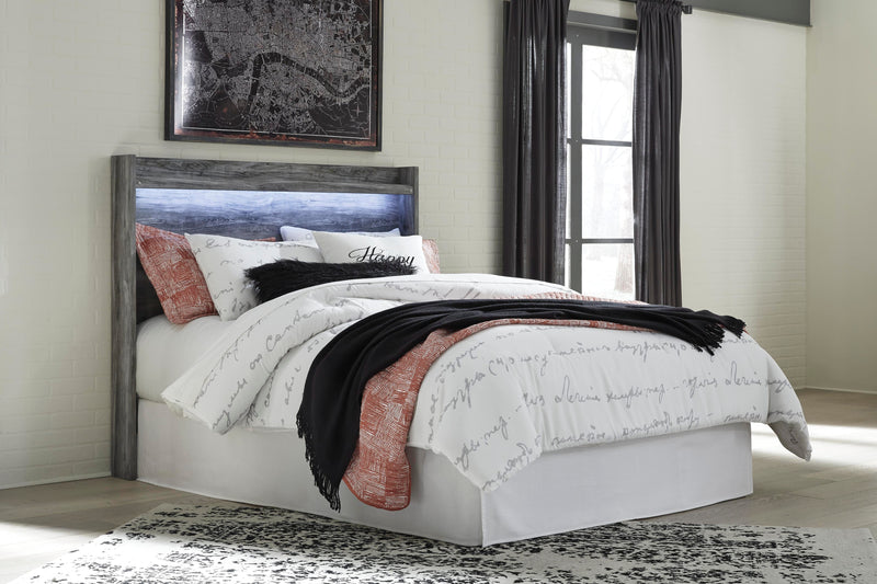 Baystorm Gray Queen Panel Headboard, Dresser, Mirror, Chest and Nightstand - B221B78