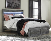 Baystorm Gray Queen Panel Storage Bed, Dresser and 2 Nightstands - B221B88