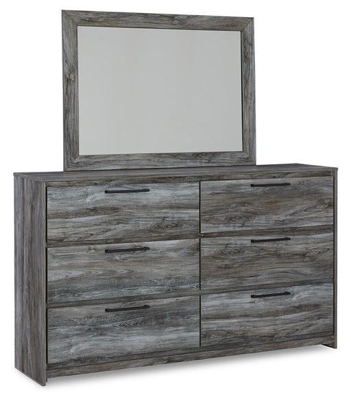 Baystorm Gray Twin Panel Headboard Bed, Dresser, Mirror and Nightstand - B221B74