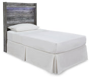 Baystorm Gray Twin Panel Headboard Bed, Dresser, Mirror and Nightstand - B221B74