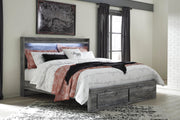 Baystorm King Panel Storage Bed, Chest and 2 Nightstands - B221B97
