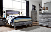 Baystorm Queen Panel Bed with Dresser in Gray - PKG007569