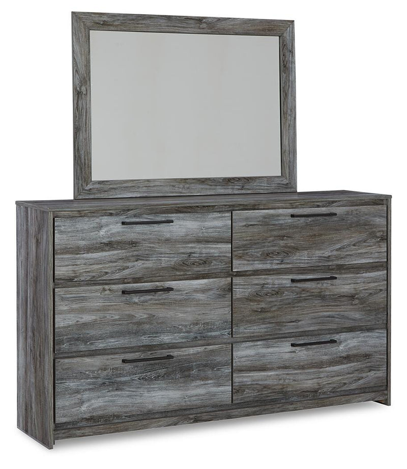 Baystorm Twin Panel Bed, Dresser, Mirror and Chest - B221B95
