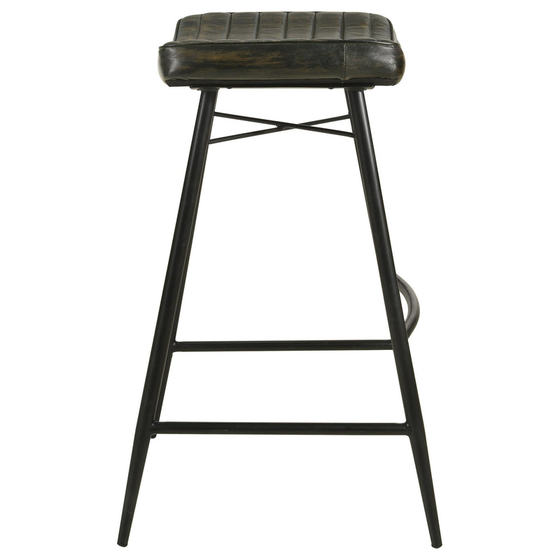 Bayu Leather Upholstered Bar Stool Espresso (Set of 2) - 109259