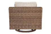 Beachcroft Beige Swivel Lounge Chair - Gate FurnitureAccent Chair
