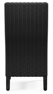 Beachcroft Black/Light Gray Outdoor Side Chair with Cushion (Set of 2) - P792-601