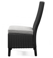 Beachcroft Black/Light Gray Outdoor Side Chair with Cushion (Set of 2) - P792-601