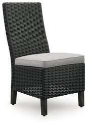 Beachcroft Outdoor Dining Table and 6 Chairs in Black/Light Gray - PKG021235